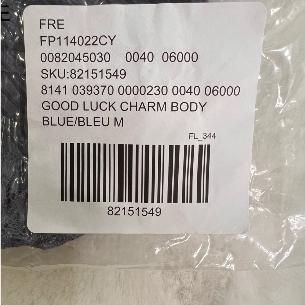 Free People Good Luck Charm Bodysuit Color is Mountain Majestic Sz M NWT - Picture 12 of 13